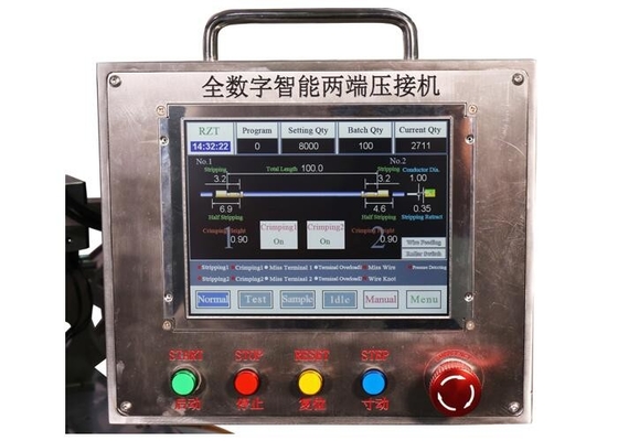 Yüksek Dayanıklılık Otomatik Tel Crimper, Metal Otomatik Sıkma Makinesi